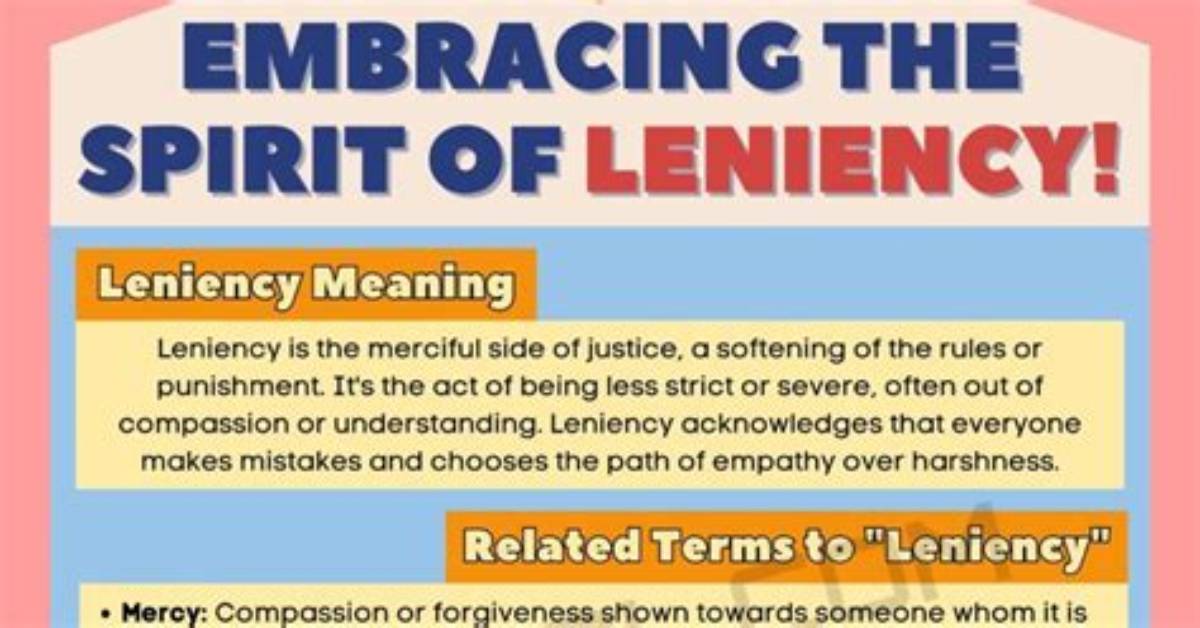 Does the Word Leniency Mean?
