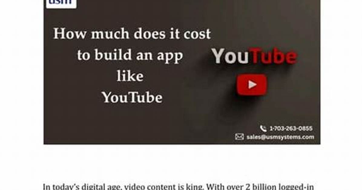 Does the Youtube App Cost Anything?
