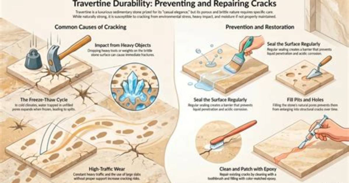 Does Travertine Crack Easily?