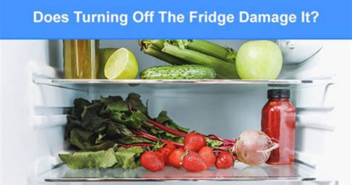 Does Turning off the Fridge Damage It?