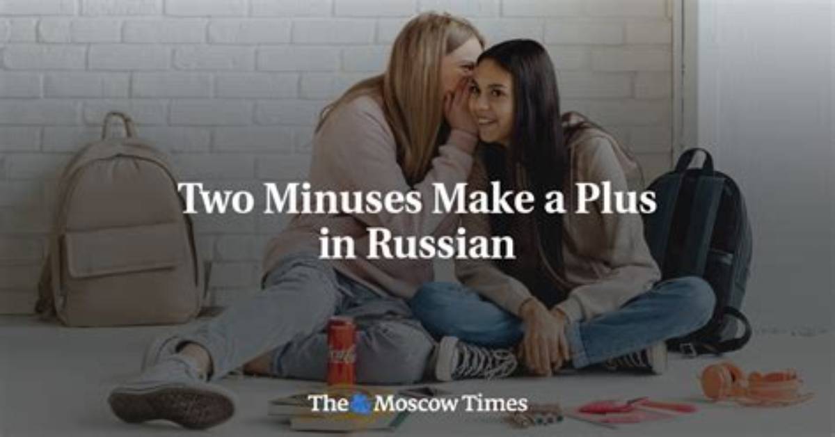 Does Two Minuses Make a Plus?