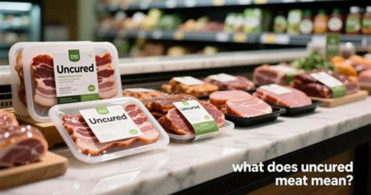 Does Uncured Mean Raw?