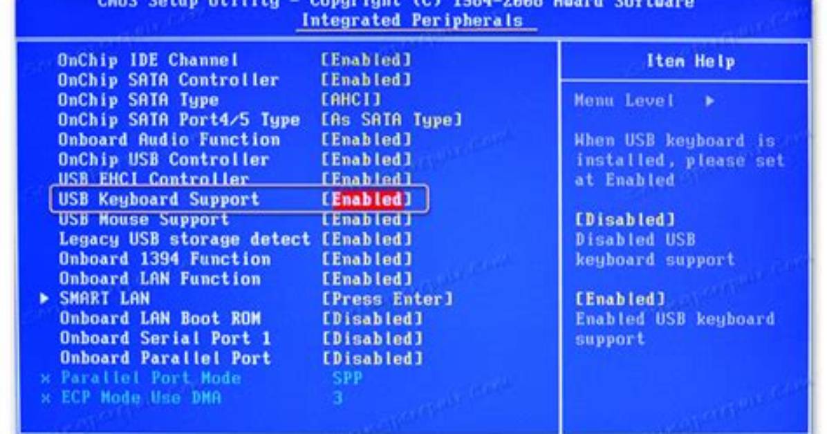 Does Usb Keyboard Work in Bios?
