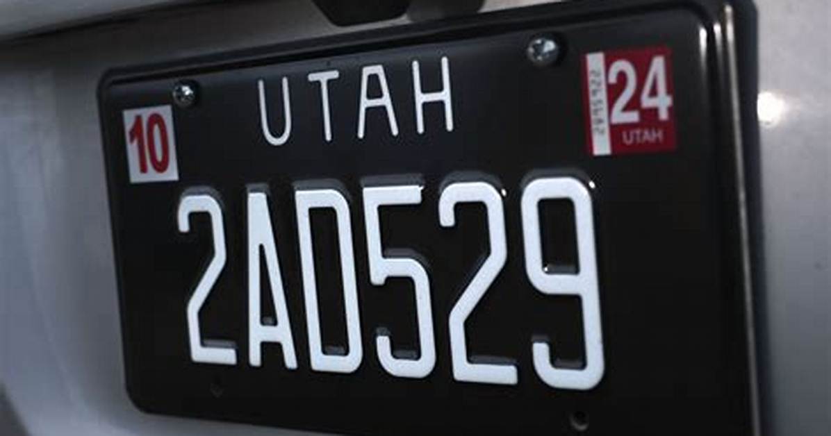 Does Utah Require a Front License Plate?