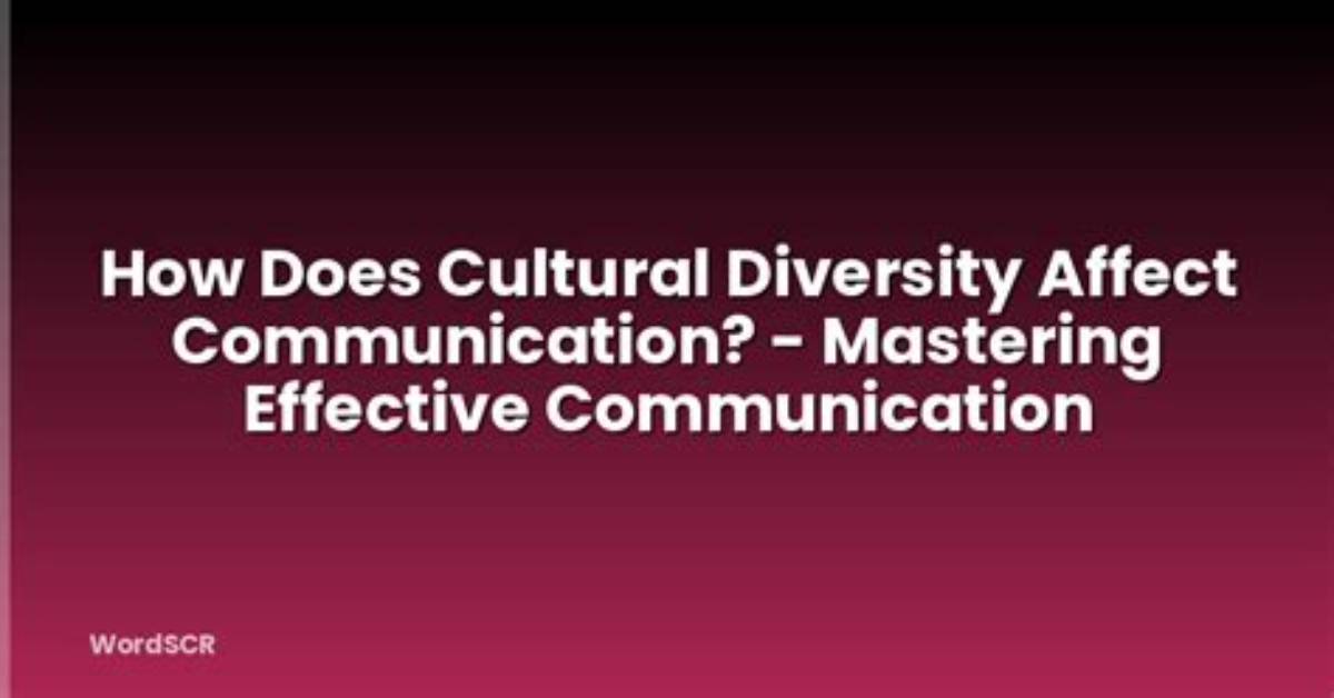 Does Values Affect Communication?
