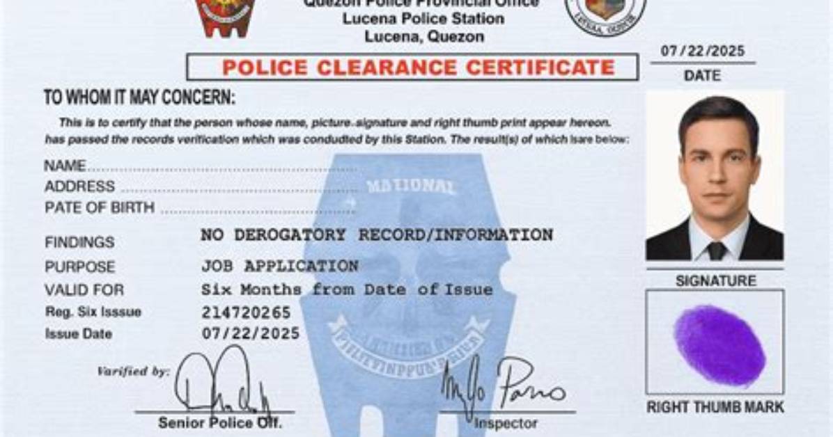 Does Vfs Do Police Clearance?