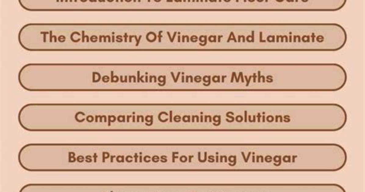 Does Vinegar Damage Laminate Floors?