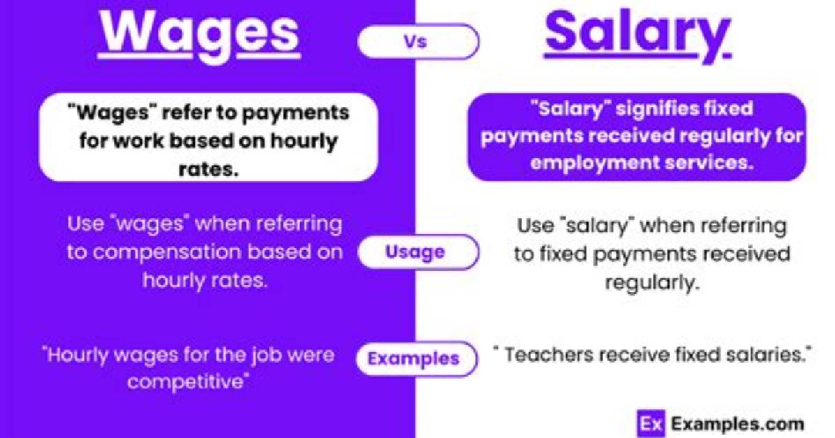 Does Wages Mean Salary?