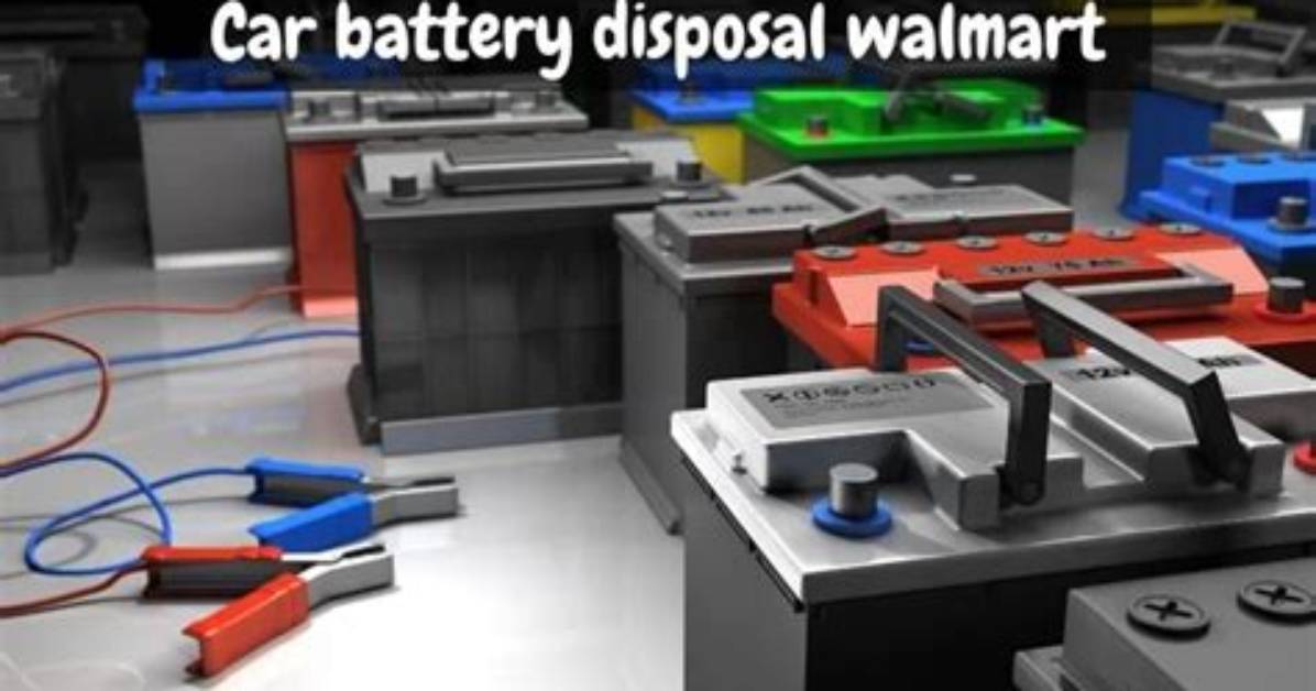 Does Walmart Take Old Car Battery?