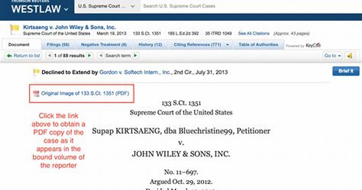Does Westlaw Have Case Briefs?