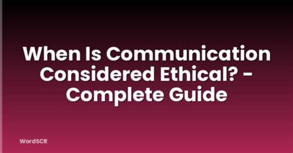 Does White Lies Violate Ethical Communication?