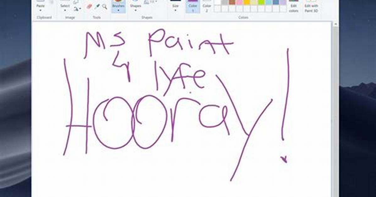 Does Windows 10 Come with Paint?
