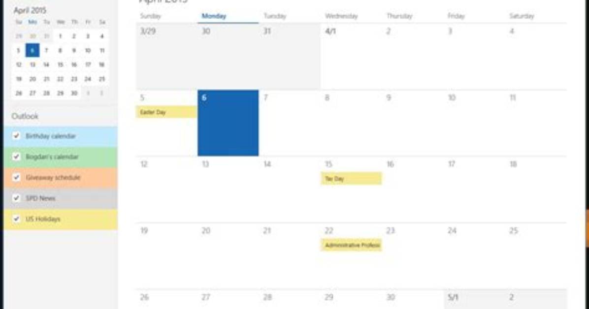 Does Windows 10 Have a Calendar App?