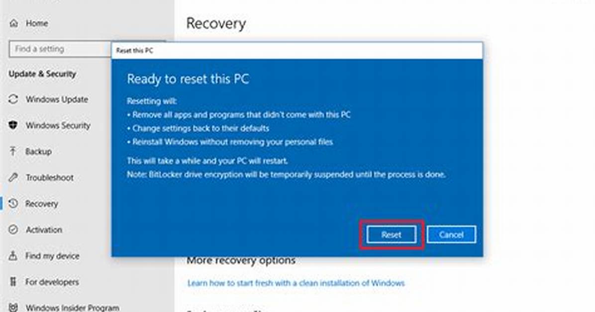 Does Windows 10 Reset Wipe Hard Drive?