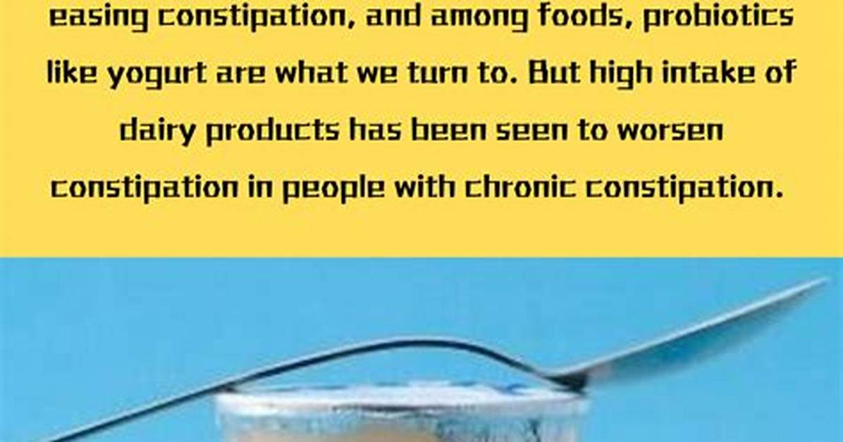 Does Yogurt Help Constipation