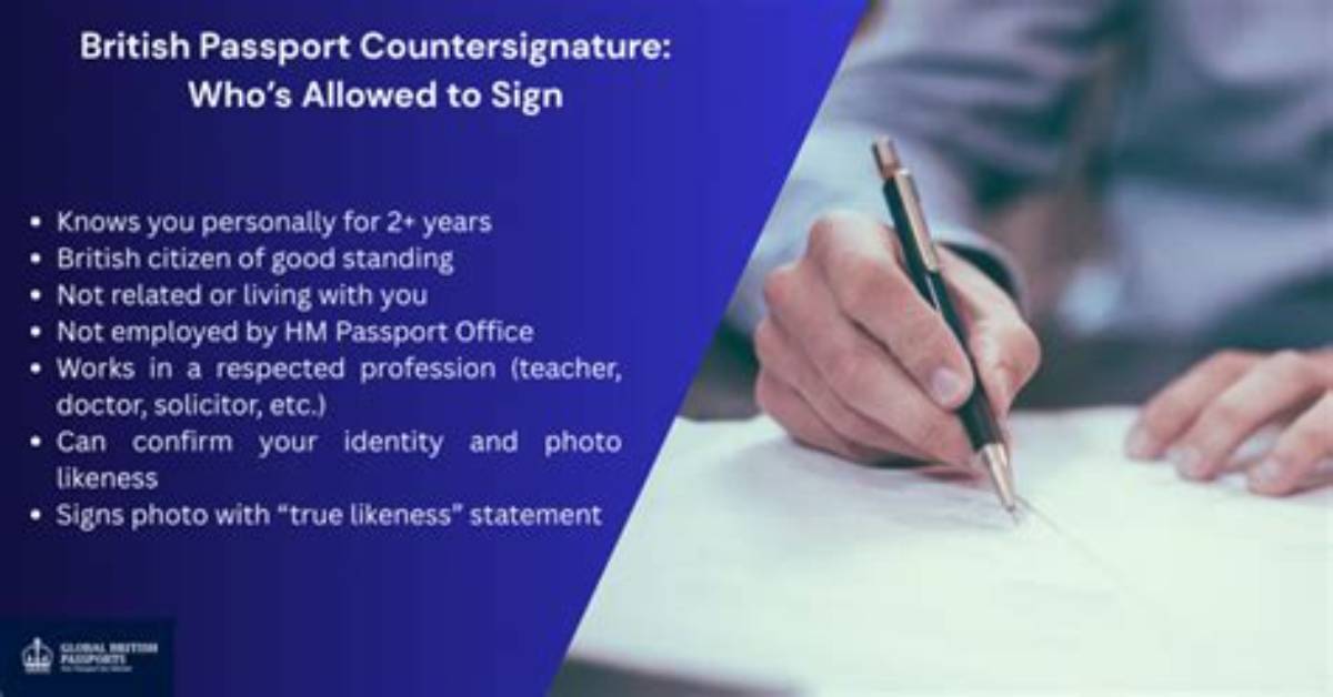 Does Your Countersignature Need a Passport?