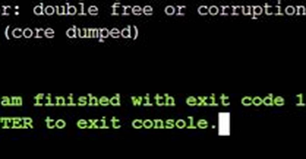 Double Free or Corruption (! Prev) Error in C Program