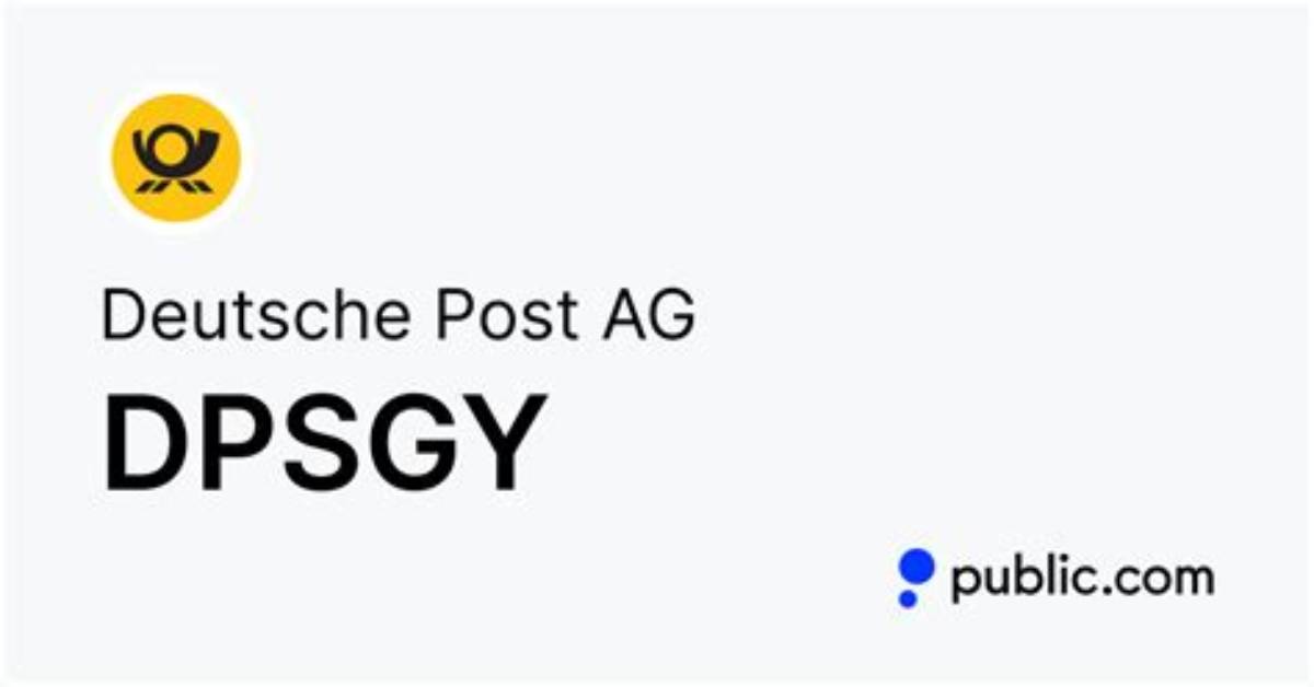 Dpsgy Deutsche Post Ag Compare