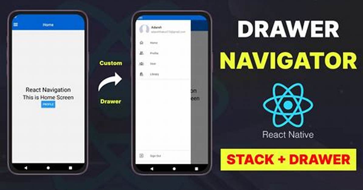 Drawer Navigation React Native Paper