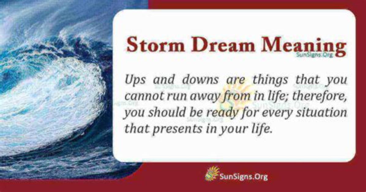 Dreaming of a Storm - Meaning, Interpretation and Symbolism