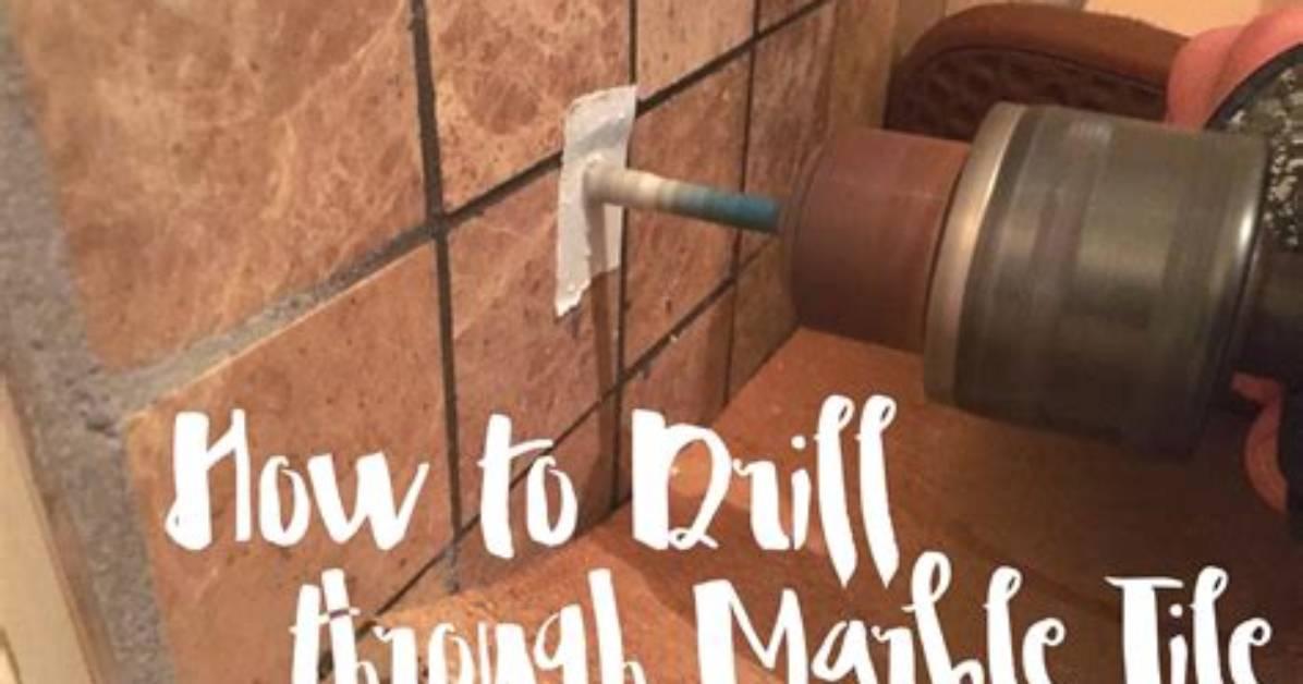 Drill Through Marble Tile