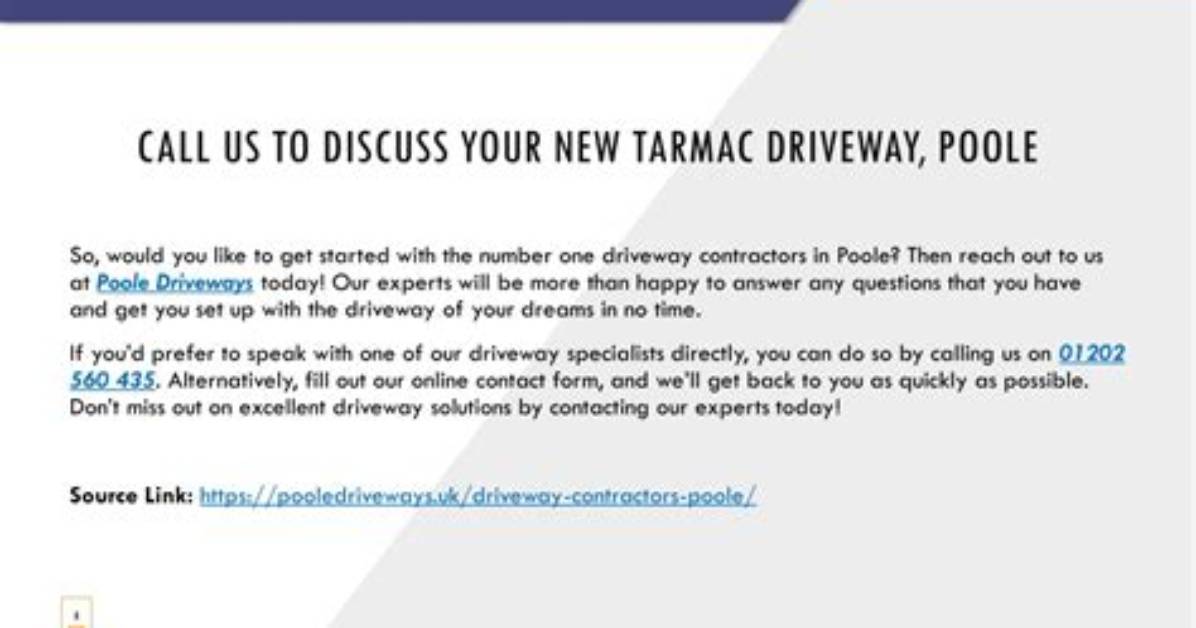 Driveway Contractors - How to Discuss