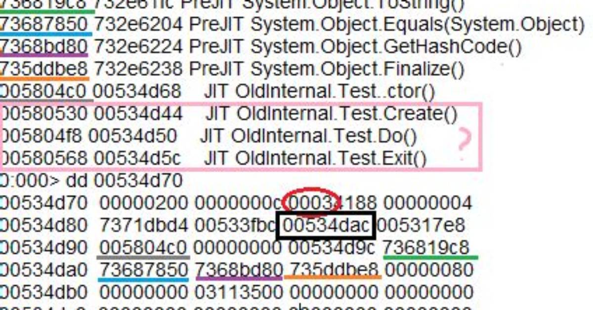 ! Dumpmt Contradicts! Dd When Analyzing. Net Method Table