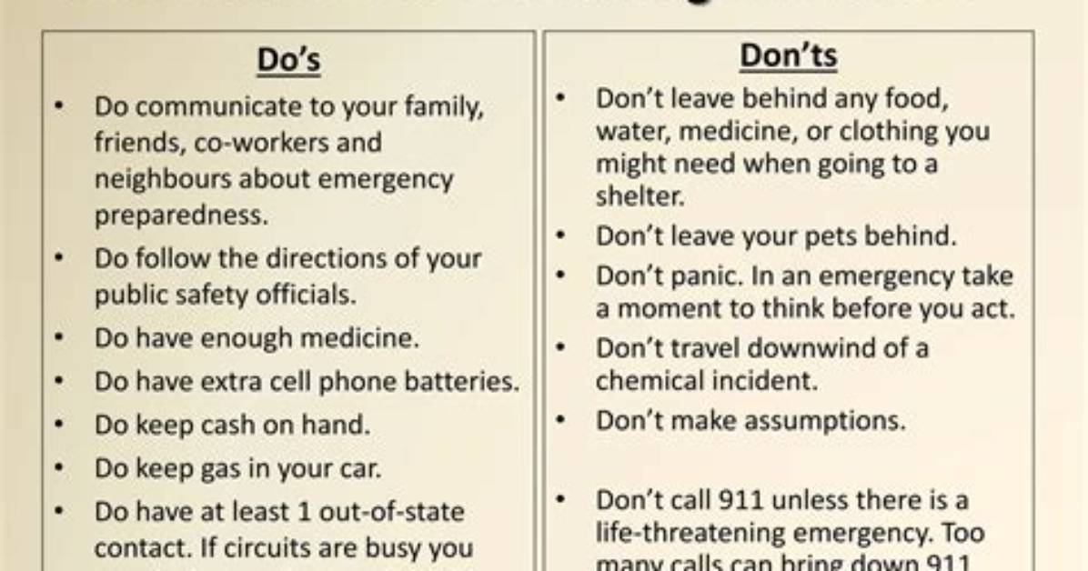 During Disaster What to Do?