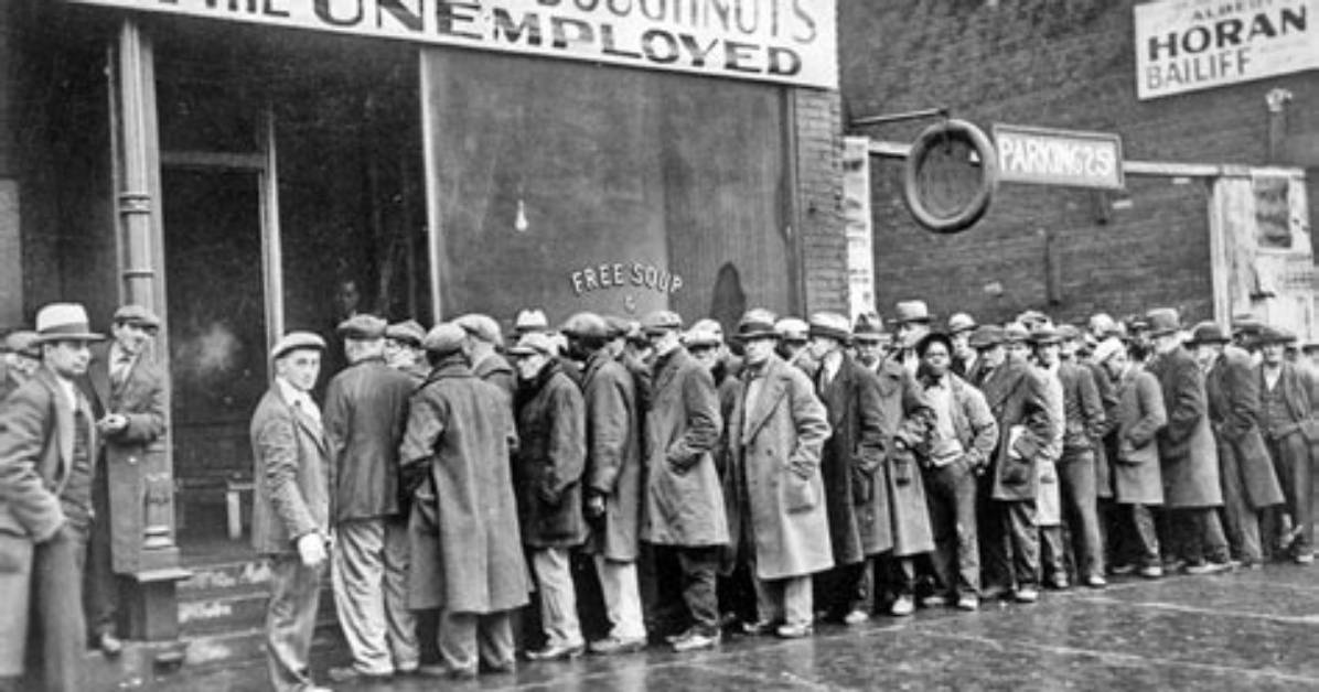 During the Great Depression?