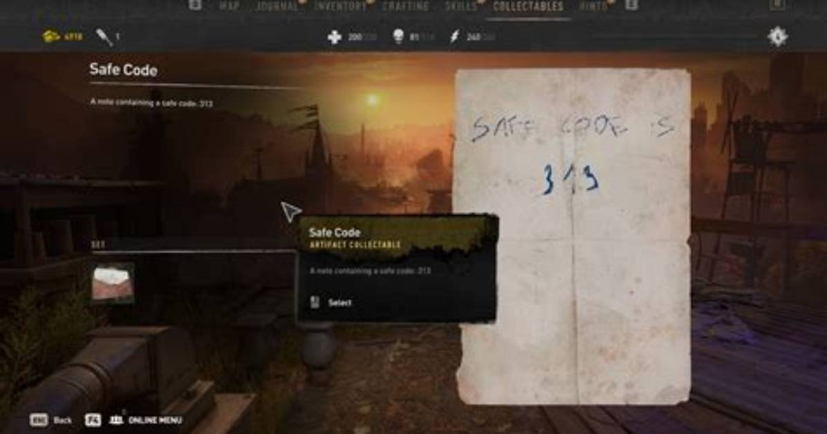Dying Light 2 Safe Codes & Locations List
