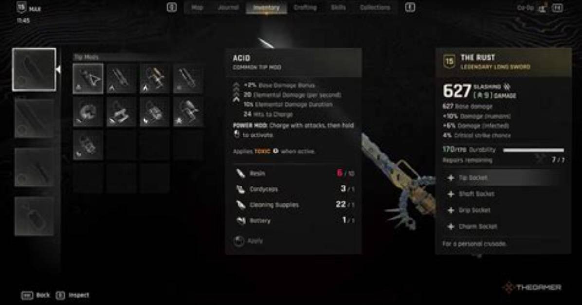 Dying Light 2 Weapon Mods Guide: How to Install, Mod Types, Elements, Sockets, and More