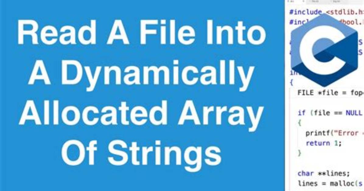 Dynamically Create an Array of Strings with Malloc