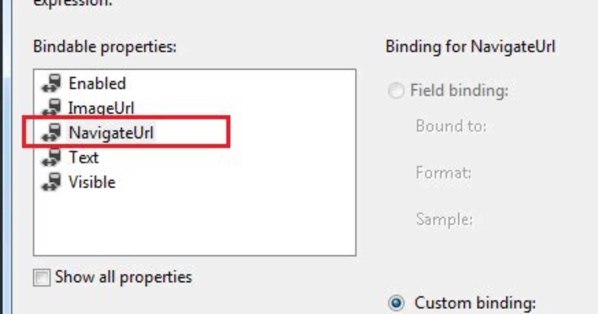 Dynamically Set a Hyperlink Control's Navigateurl Property Inline