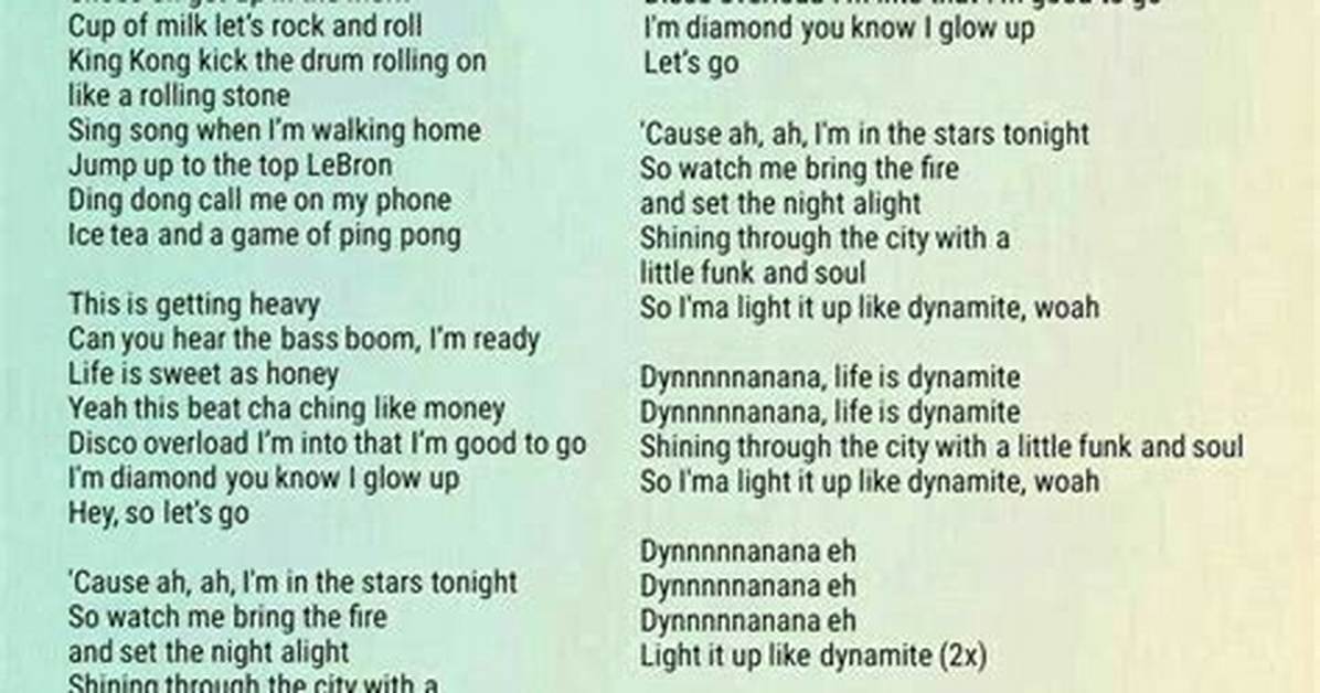 Dynamite by Bts Lyrics Meaning – Exploding with Joy and Lifting Spirits Worldwide