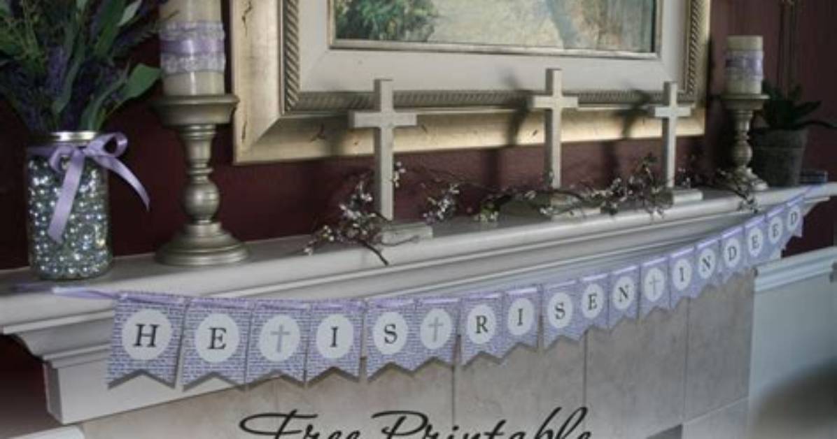 Easter Banner “He Is Risen” Garland