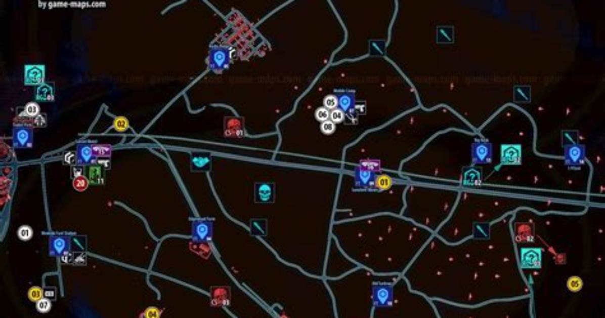Eastern Badlands Map - Badlands