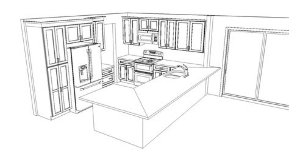 Easy G Shaped Kitchen Layout Drawing
