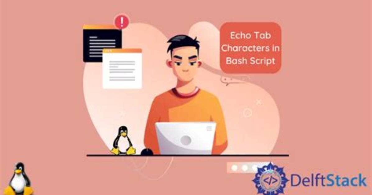 Echo Tab Characters in Bash Script