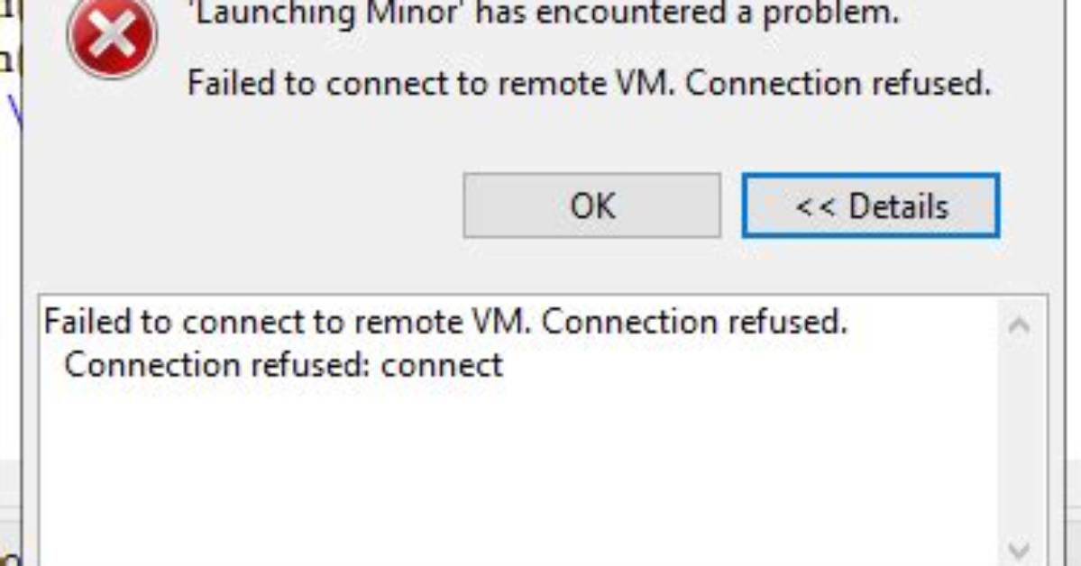 Eclipse: Failed to Connect to Remote Vm. Connection Refused. [Duplicate]