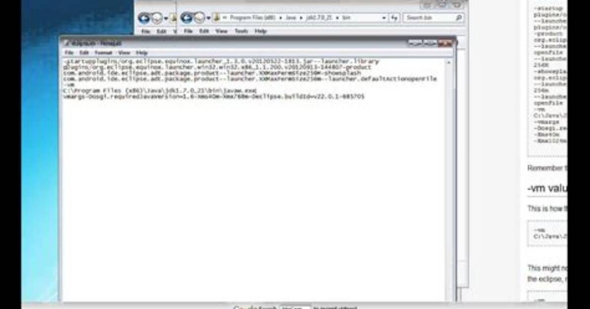 Eclipse Won't Start - No Java Virtual Machine Was Found