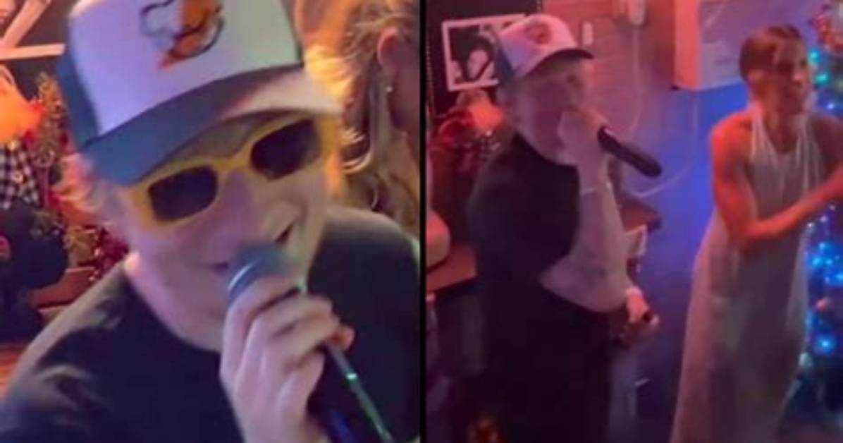 Ed Sheeran Thrills Newlywed Couple with Karaoke Serenade as He Shocks Packed Bar