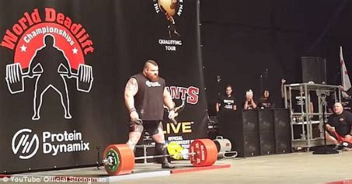 Eddie Hall Demonstrates the Dangers of a Heavy Deadlift