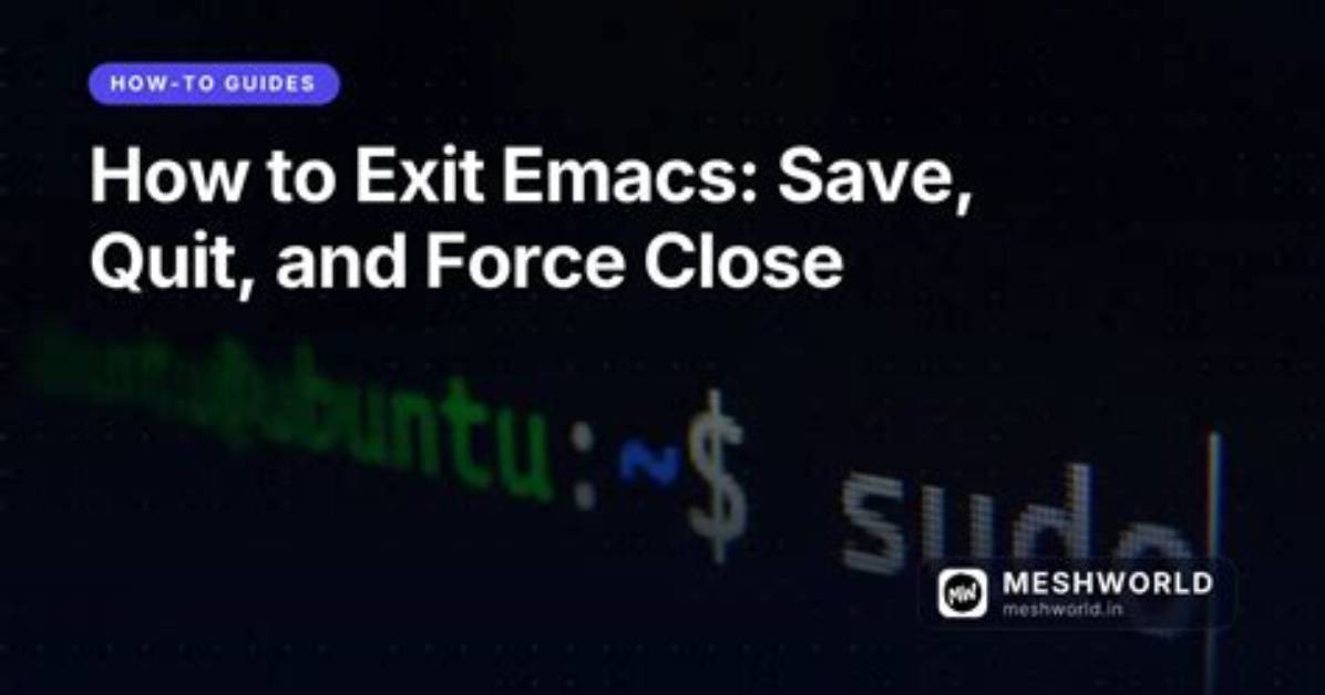 Emacs Refusing to Save Changes