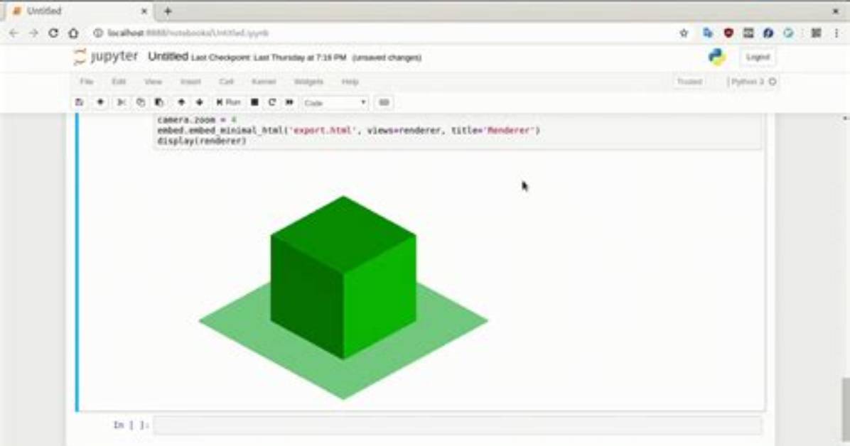 Embed Widgets with Pythreejs: Wrong Perspective and Camera Look-At