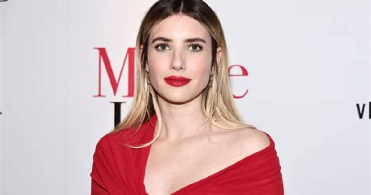 Emma Roberts Matched Her Lipstick to Her Sheer Red Gown