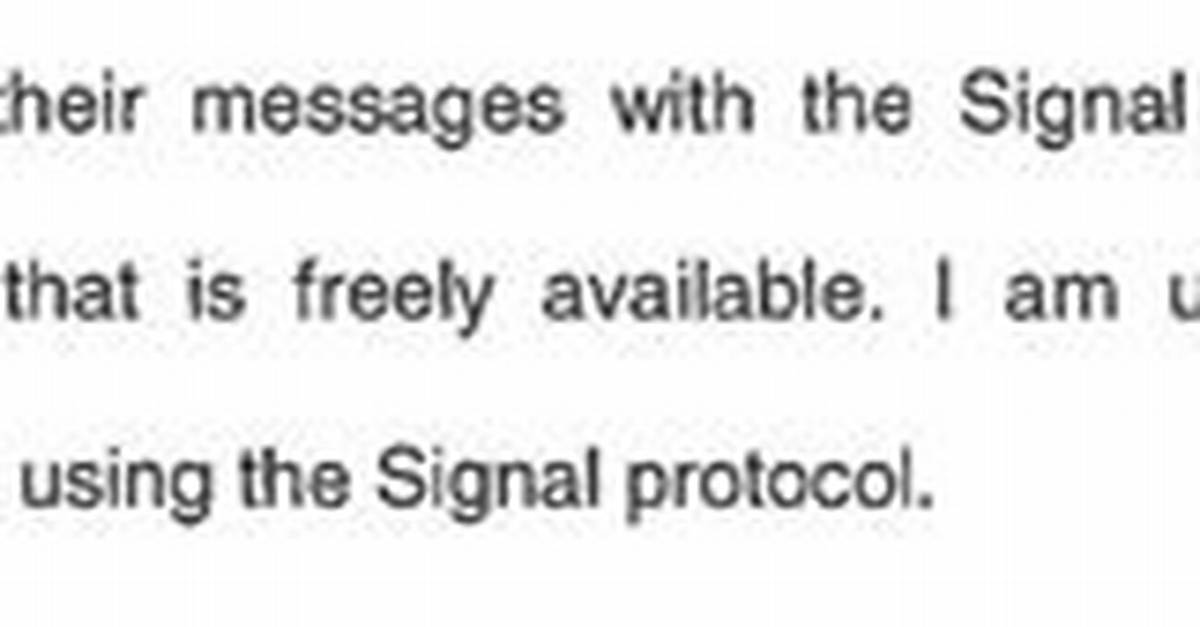 Encrochat Encrypted Messaging Platform Used Signal Protocol
