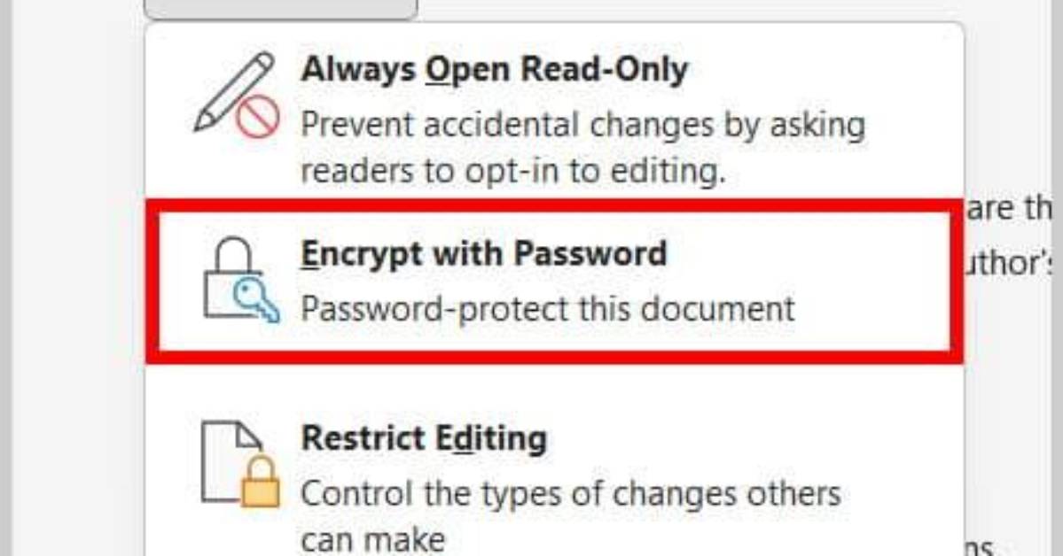Encrypt & Password Protect Documents
