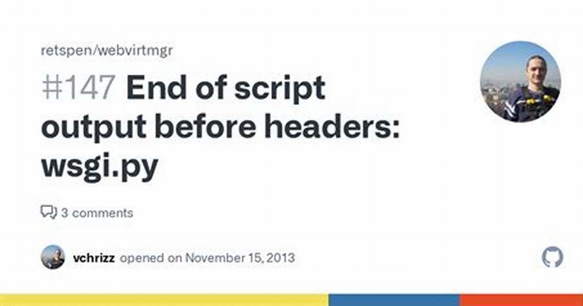 "End of Script Output Before Headers" Error in Apache