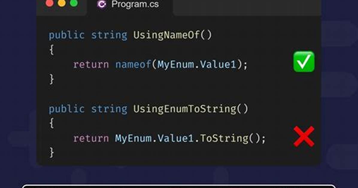 Enum Tostring with User Friendly Strings