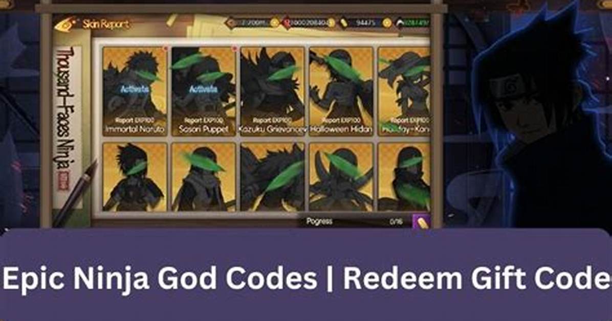 Epic Ninja - God Codes